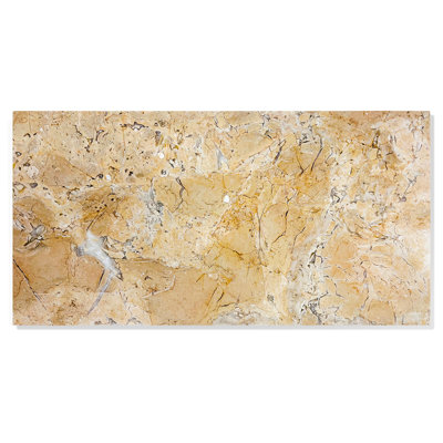 Beige Gold Yellow Marble Tile, 12X24, Polished, Adding Character To Your Home 12*24 Inch Tile In Yellow, For A Chic Style
