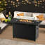 Foyer de table d'extérieur au gaz naturel H 25 po x l 42 po Amanjeet-225783842