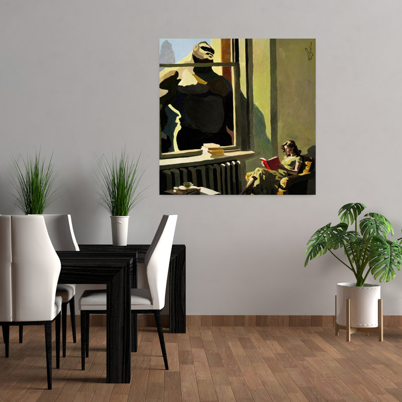 «A Good Book», art singe contemporain, H 36 po x l 36 po