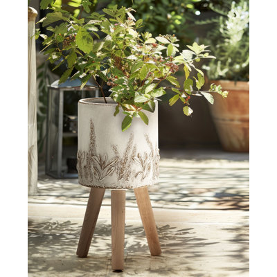 PREWEZA Handmade Ceramic Elevated Planter