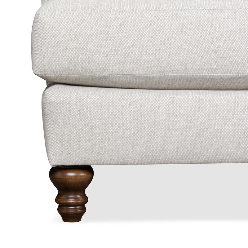 Causeuse Walters, Toile gris clair Macarena