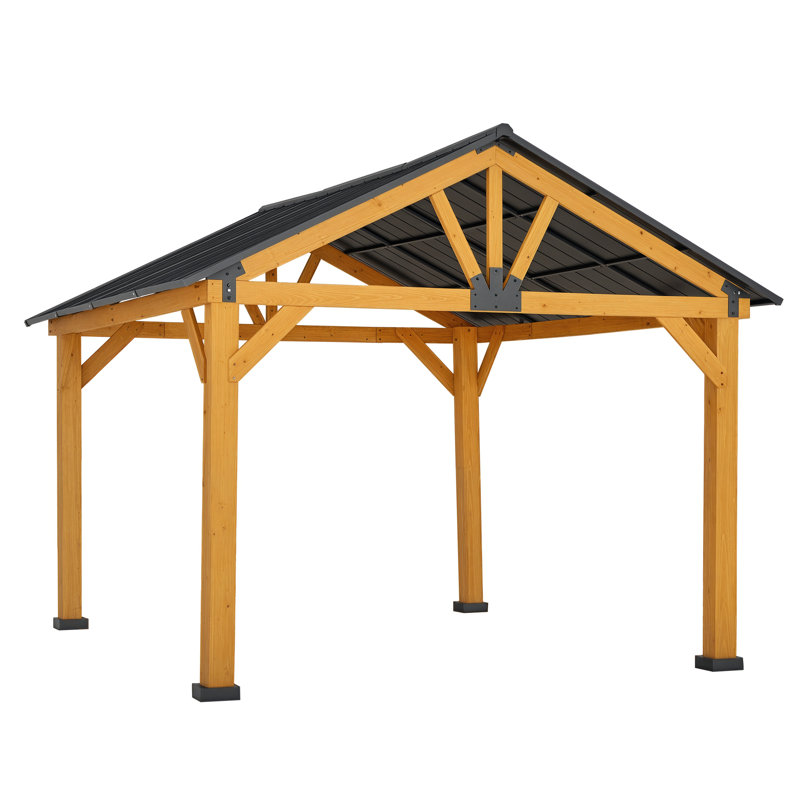 Remise en bois en bois 13 pi L 11 pi. D Pavillon de jardin