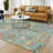 Machine Washable Indoor/Outdoor Chantille ACN2587 Floral Rug-829140949-829140944
