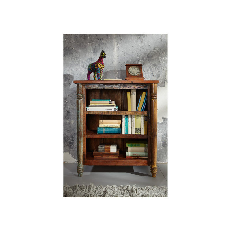 Fable 90cm H x 80cm W Solid Wood Standard Bookcase