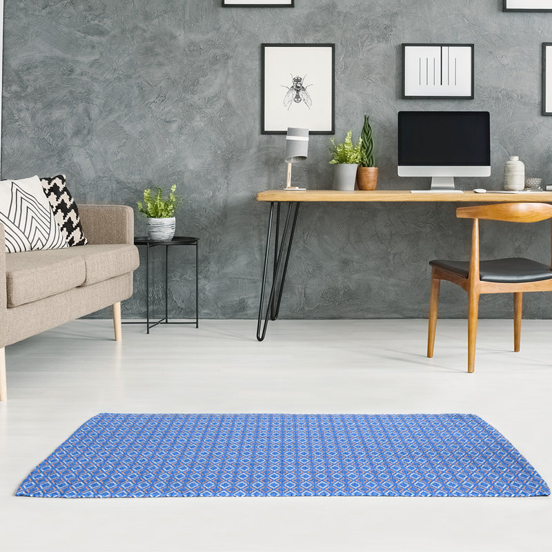 Chenille Geometric Indoor Rug, Rectangle 4' x 6'