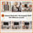 Extendable TV Stand with LED Strip, Modern Entertainment Center with 3 Pieces Console Cabinet, Gaming Media For Living Room, Bedroom-1056276682