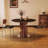 Walnut Round Sintered Stone Dining table-2044837715