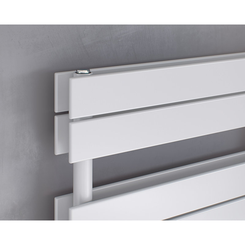 Andrew Flat Panel Towel Rail Heated Towel Rails, 142cm H x 60cm W x 7.4cm D