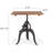 Hackett Teak Solid Wood Top Metal Base Dining Table