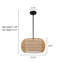 Luminaire suspendu en corde tissé à la main 3 lumières Coastal Natural