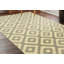 Tapis contemporain gris à motif géométrique de treillis à losanges gris-2102633439