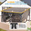 Pergolas murales avec rideaux et filet Lean-To-122684180