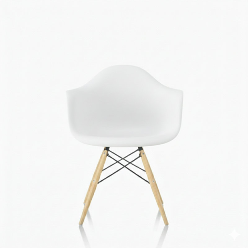 Fauteuil baquet en plastique Vicentico, Noir