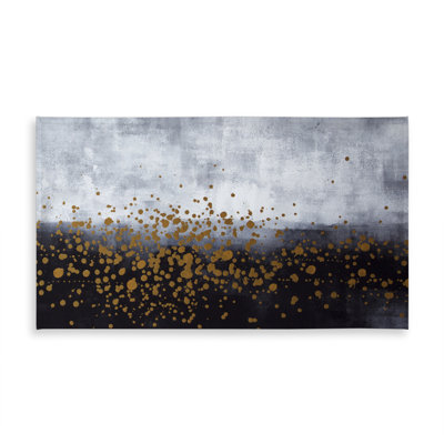 Gold Splash Gray Tablecloth - Indoor/Outdoor Home Decor