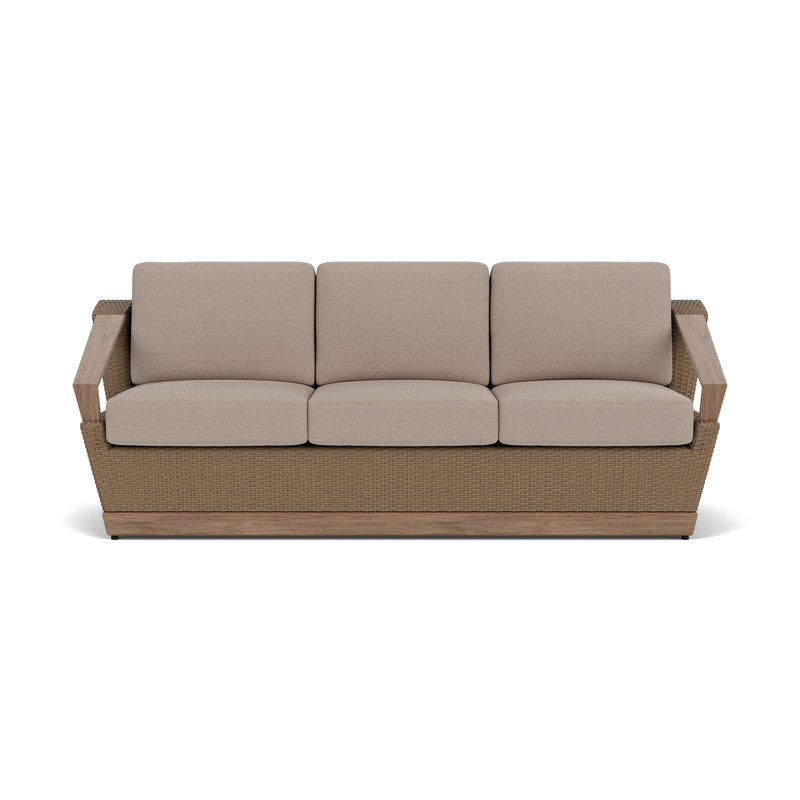 Charisma Outdoor 3 - Seat Patio Sofa, Remy Pebble
