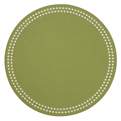 Pearls 100% Pthalate-free Vinyl Round Placemats