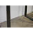 Marquitte Walnut Solid Wood Top Metal Base Dining Table