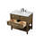 Bonsai 36'' Single Bathroom Vanity with Carrara Marble Top-73360075