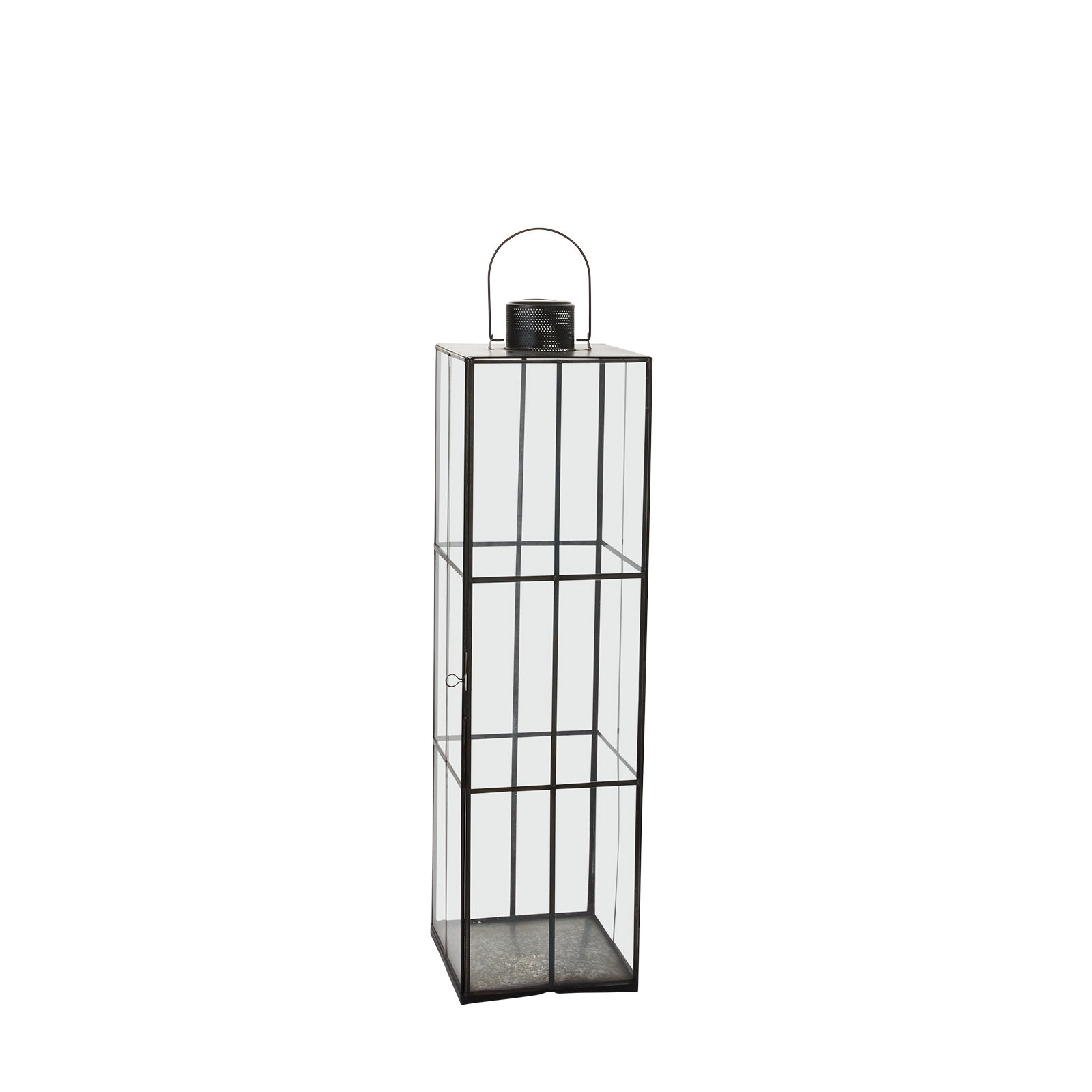 22" Metal Tabletop Lantern, 31" H x 8" W x 8" D