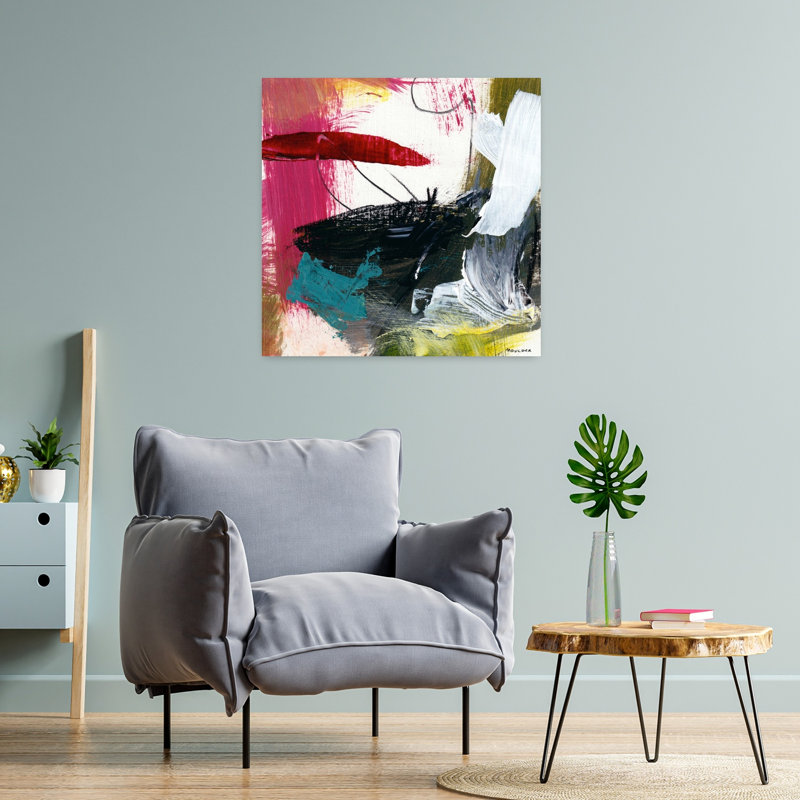 Intention, art abstrait contemporain, H 24 po x l 24 po
