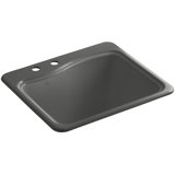 River Falls Metal Rectangular Drop-In Bathroom Sink