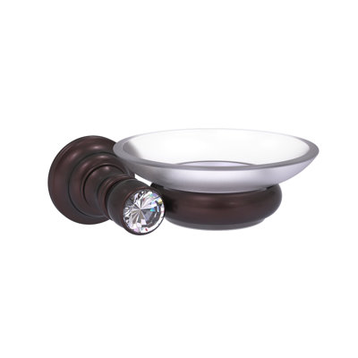 Porte-savon mural en cristal Gavin