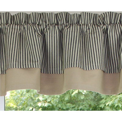 Cantonnière en coton l 6,5 po Anceline