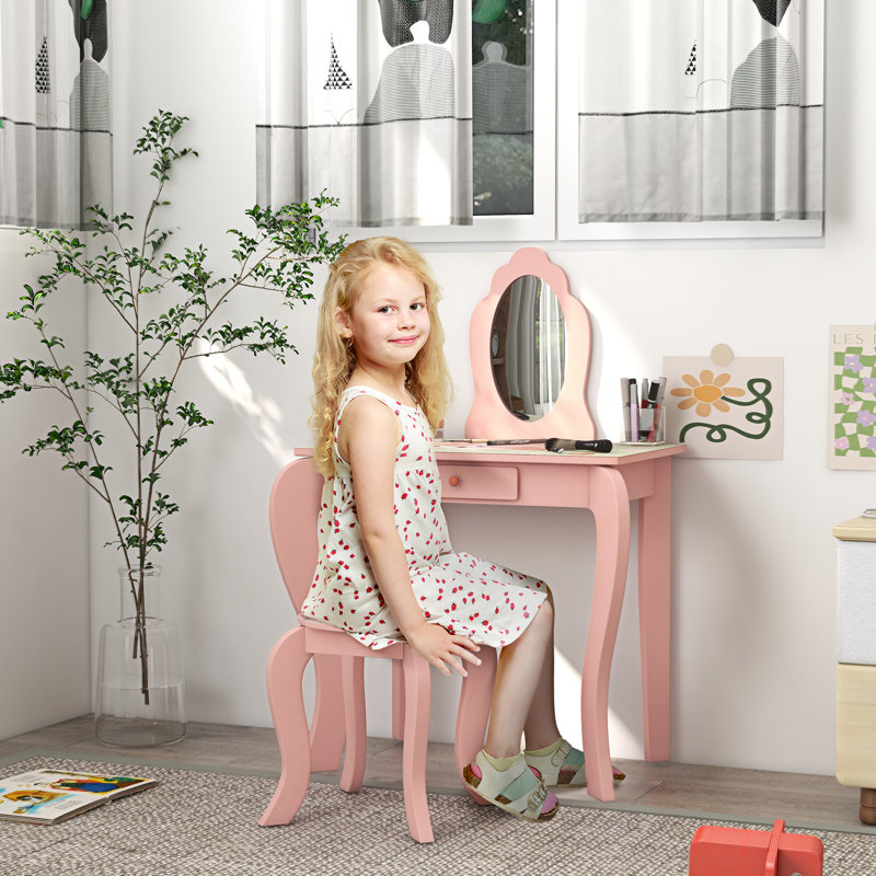 Skaghe Kids Vanity Set with Mirror