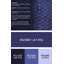 Tapis géométrique bleu marine fabriqué à la machine-303296455