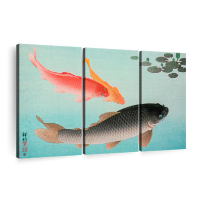 «Common And Golden Carp», 3 pièces