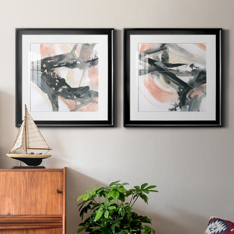 Intersection I - ensemble de 2 cadres photo, Argent, H 30,5 po x l 61 po x P 1,5 po
