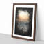High Over The Los Angeles Skyline Paint Splash - Picture Frame Graphic Art-56922946-56922952