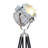 Arly 75'' Black Tripod Floor Lamp