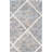 Vesper 600 Hand Tufted Wool/Viscose Geometric Rug in Ivory/Gray-409810212
