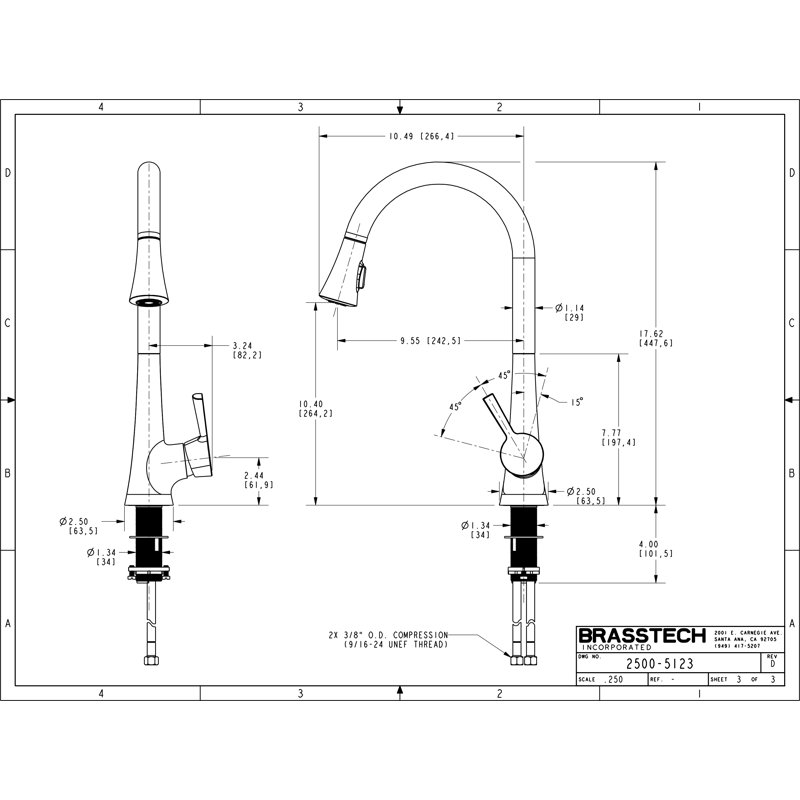 Vespera Single Handle Pull Down Kitchen Faucet, Matte White