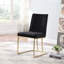 Chaises de salle à manger, chaise d'appoint rembourrée en velours, pieds en métal-2054760520