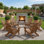 Ensemble de 6 chaises Adirondack pliantes, chaises de foyer, porte-gobelet, PEHD toutes saisons
