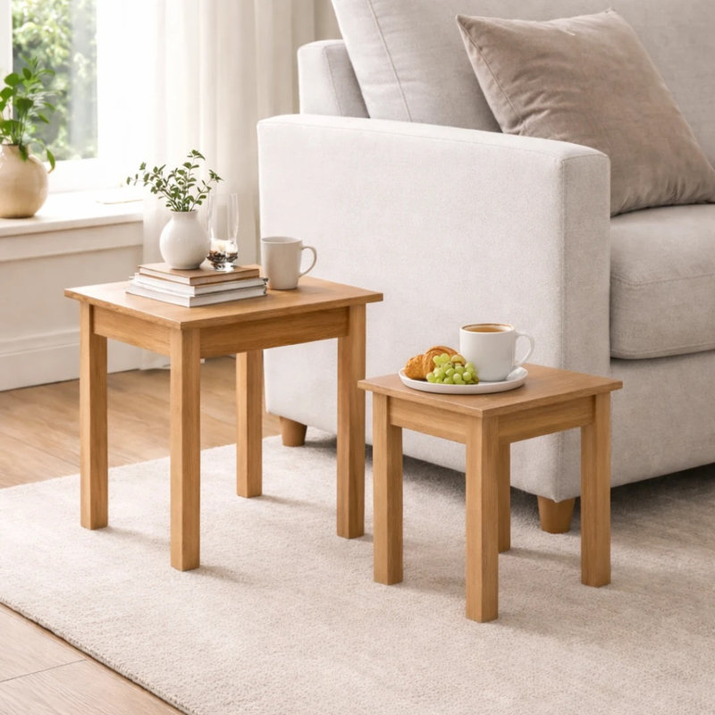Ahriah Solid Wood Nesting Tables