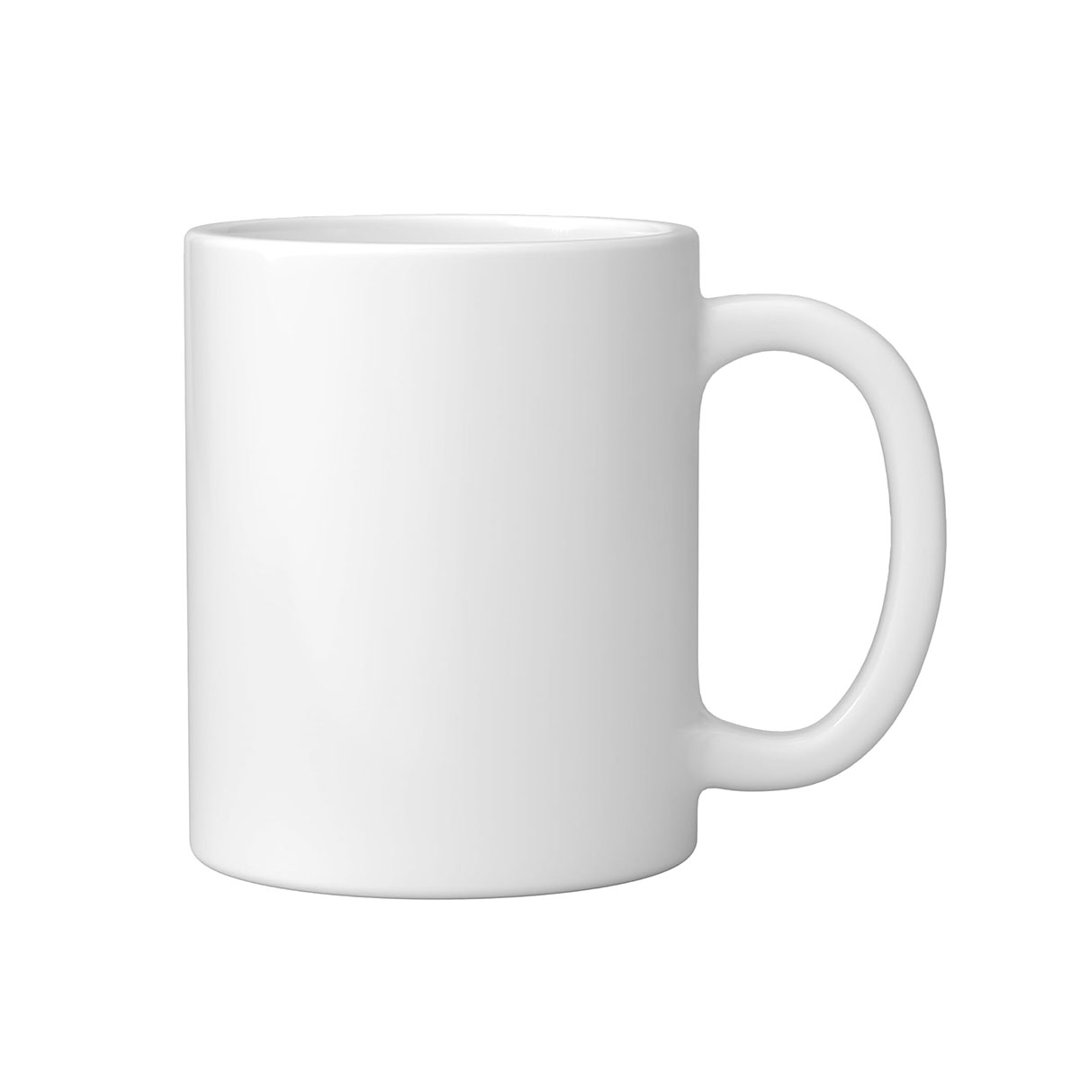 Funny Cat Ceramic Mug, White, 11oz