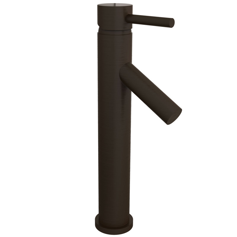East Linear Single Hole Vessel Faucet, Oil Rubbed Bronze - Hand Relieved
