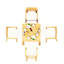 Vellore Outdoor - Piece Teak Dining Set-778079864