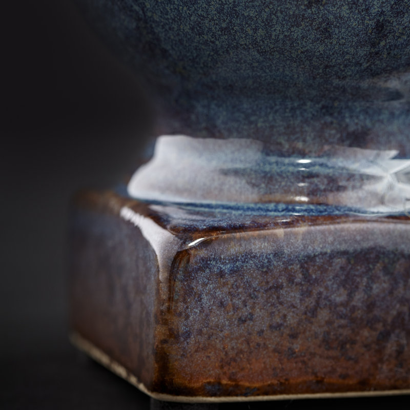 Big Sky Ceramic Urn Planter, 7.5" H x 5" W  x 5" D