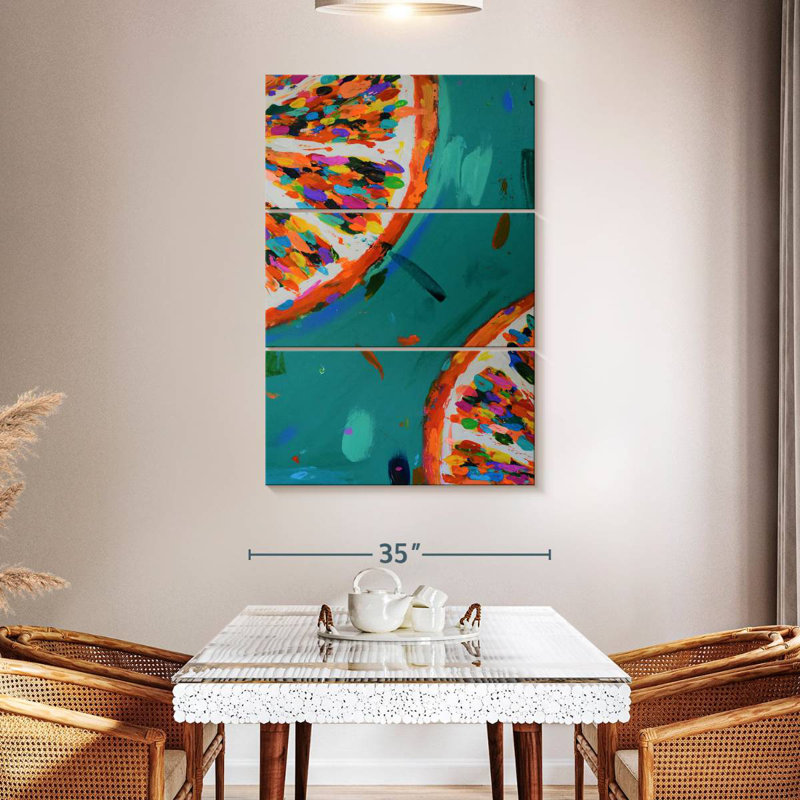 Yarlin Two Oranges, 50" H x 32" W