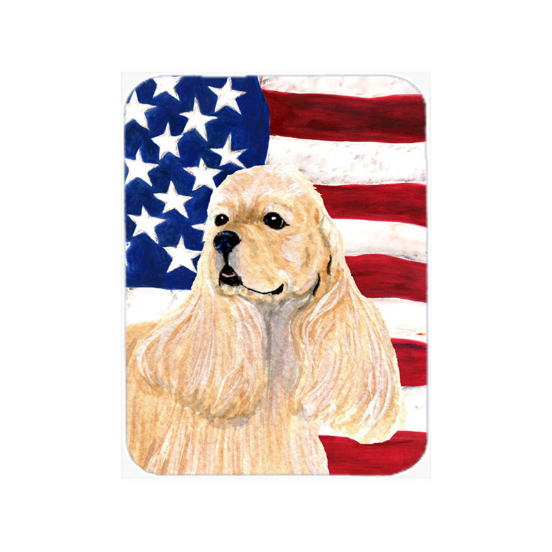 Planche à découper avec épagneul Cocker American Flag américain trinx