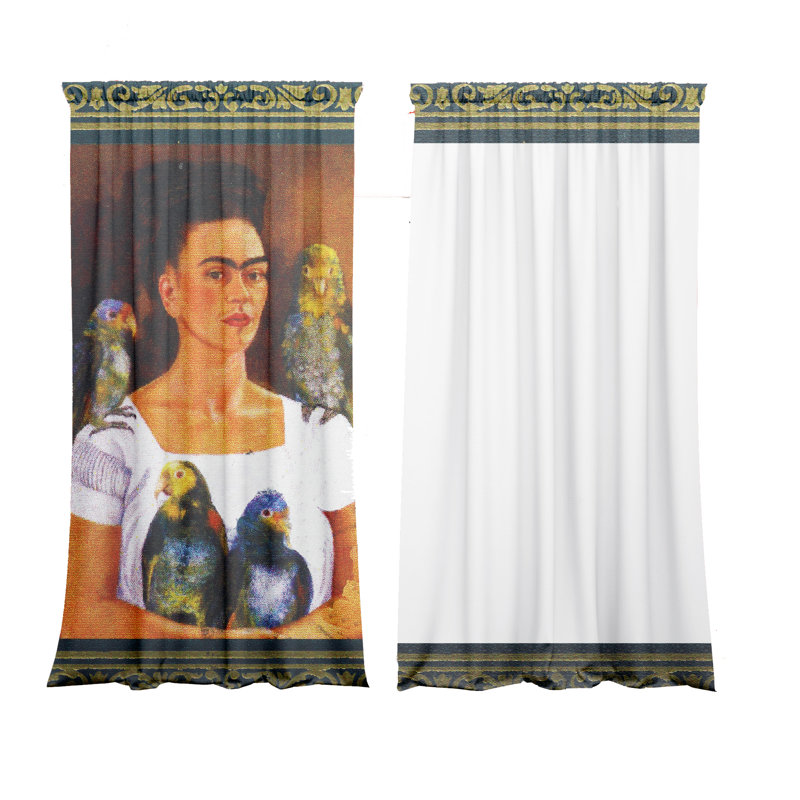 Jabran Parrots Slot Top Blackout Curtains, Width 147 x Drop 300cm