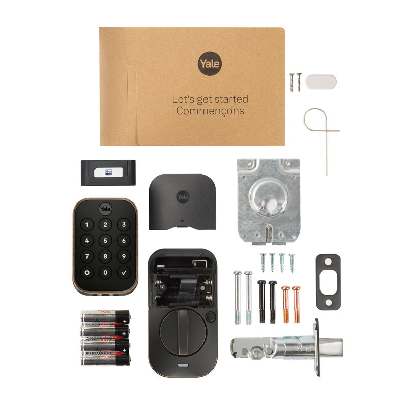  Verrouillage intelligent sans clé Yale Assure Lock 2 avec Z-Wave Plus, Bronze frotté à l'huile, Z-Wave
