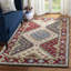 Antiquity Hand-Tufted Wool/Cotton Red/Ivory Area Rug-745565656