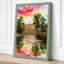 Sunset Over Palms Tropical - Wrapped Canvas-2069487914-2069487927
