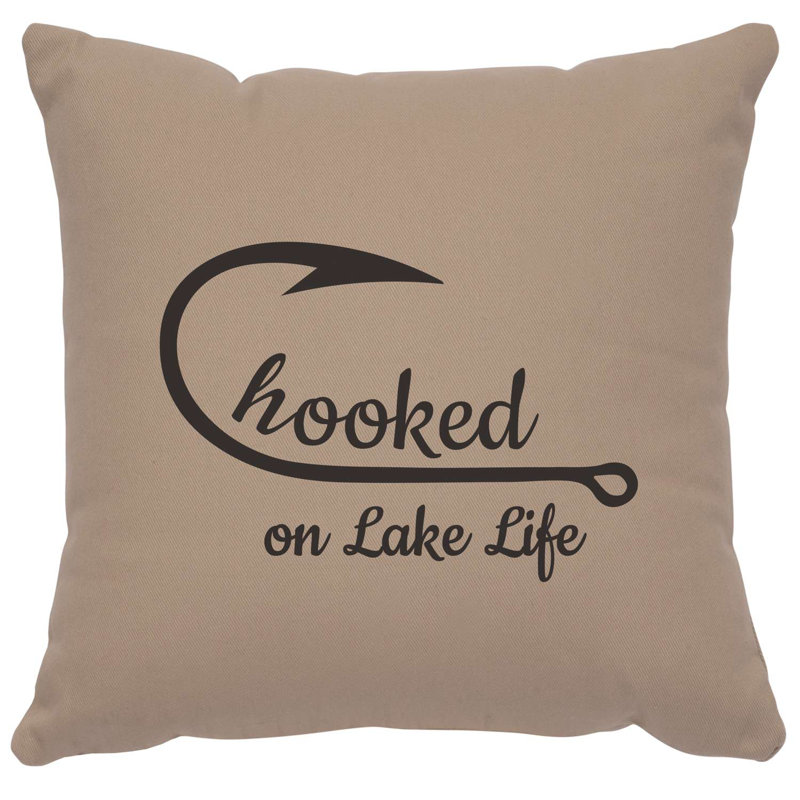 Wooded River Image Pillow - Hooked - Cotton Alabaster, Alabaster