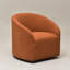 Fauteuil demi-tonneau pivotant de 32 po Charlisse-1213159596
